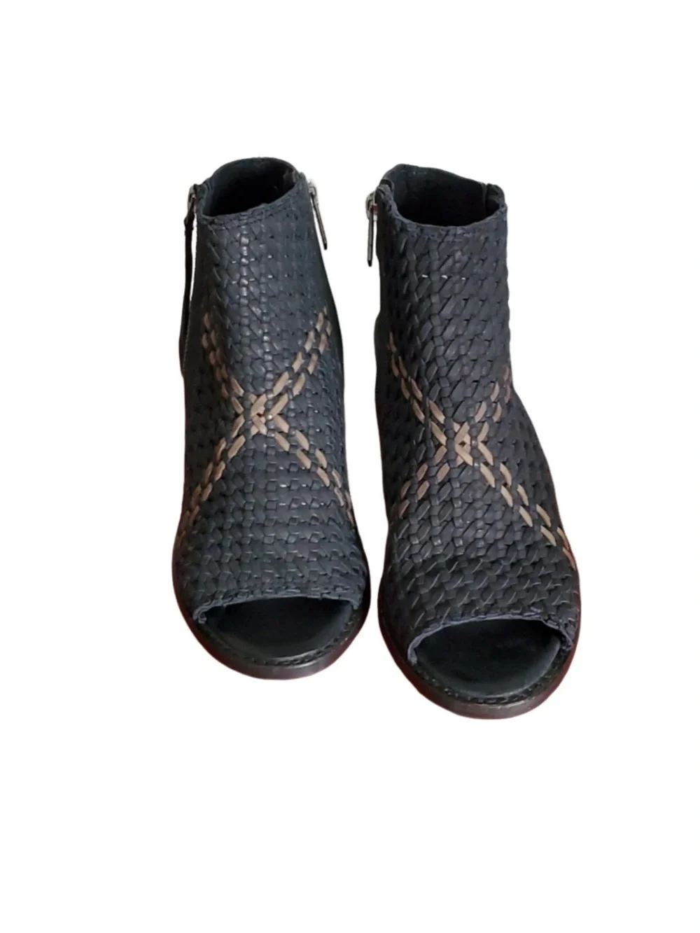 Sam Edelman Bootie Stacked Heel Sandals - Picture 2 of 9